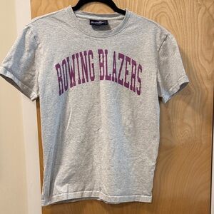 Rowing Blazers Light Gray Cotton Logo T-Shirt,Size XS